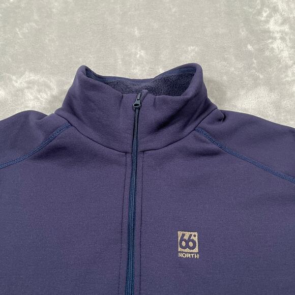 66 Degrees North Iceland Pullover Mens XL Blue Vik Zip Neck Performance Outdoor - Picture 3 of 8